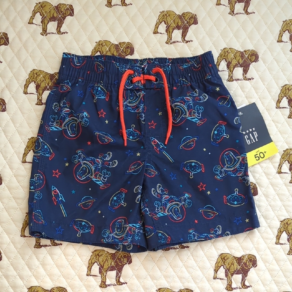 GAP Pixar Toy Story Toddler Boys Swim Trunks